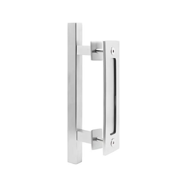 Square Silver Handle w/ Recessed Handle