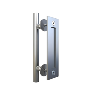 Square Silver Handle with Recessed Handle