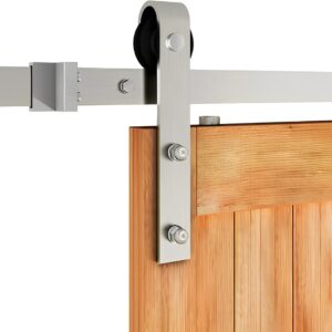 Standard Silver Rail and Hardware Kit for Single & Double Doors - Available for Doors Under and Over 40"